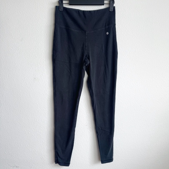 Bally Total Fitness black athletic yoga leggings size medium - Picture 1 of 6
